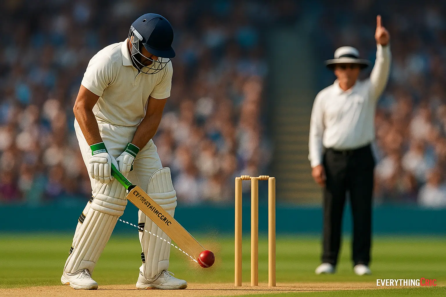 An upprime judging a batter LBW depicting importance of knowing LBW rules