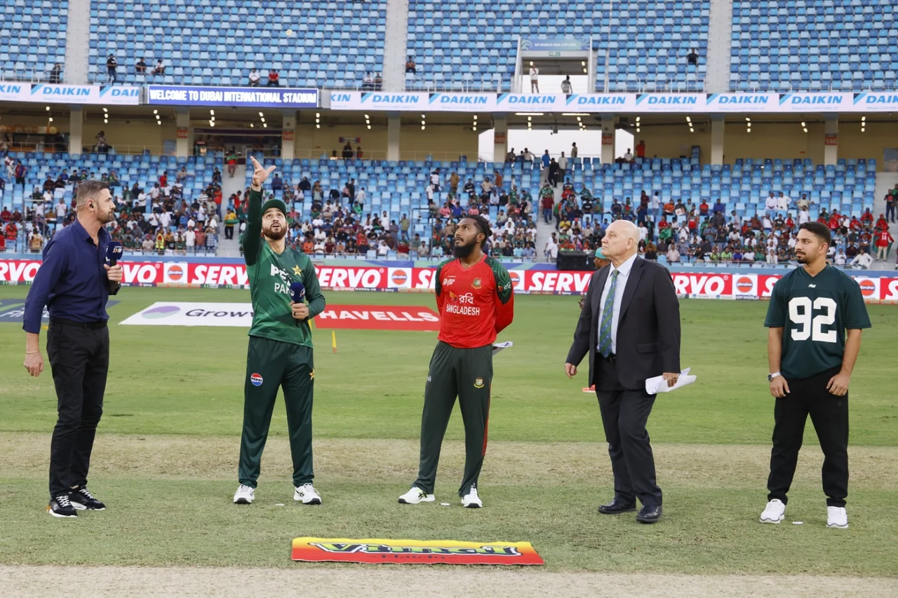 Salman Agha tossed the coin in the Super 4 Asia Cup match against Bangladesh