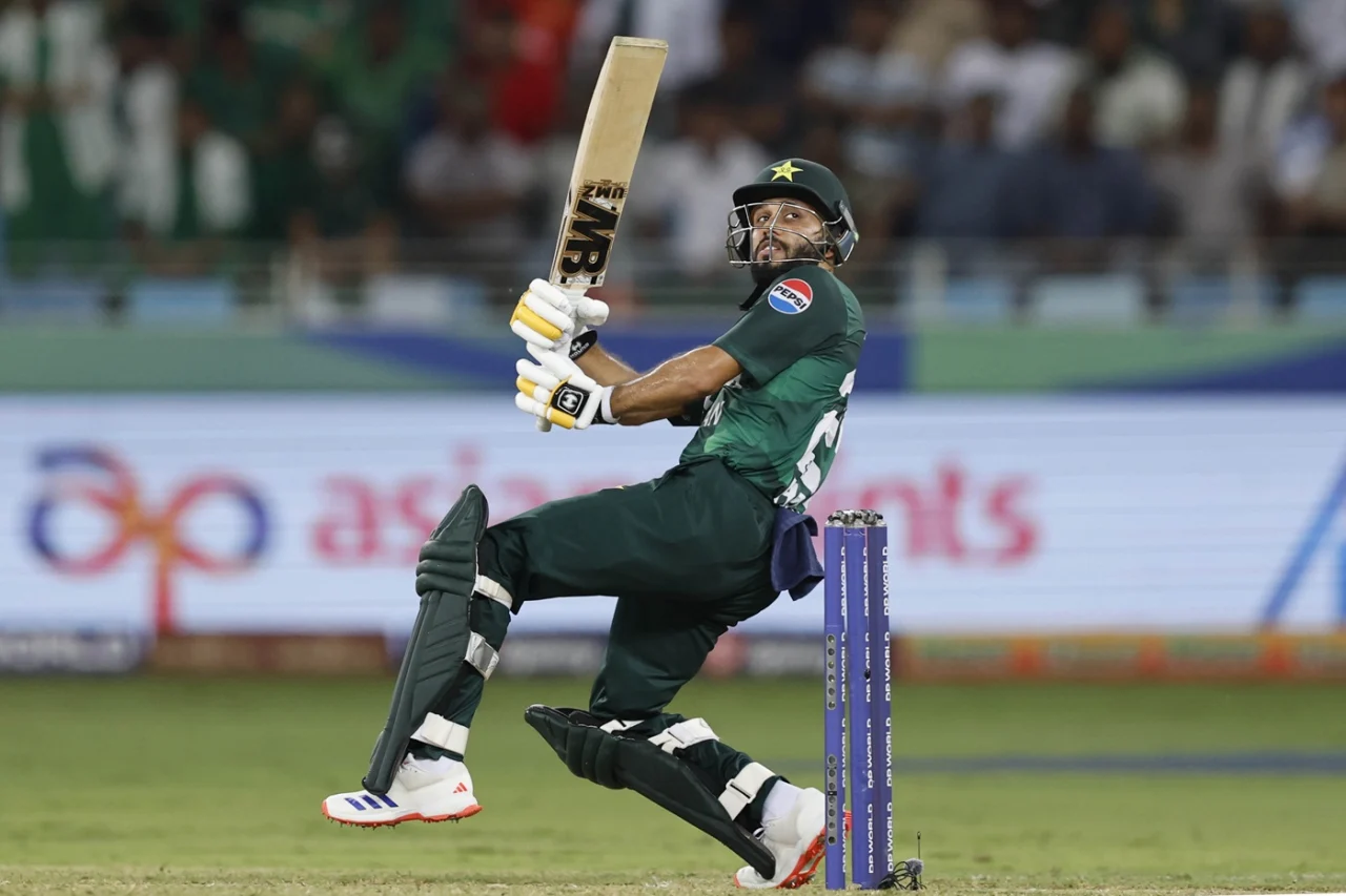Mohammad Haris fits a scoop over short fine leg