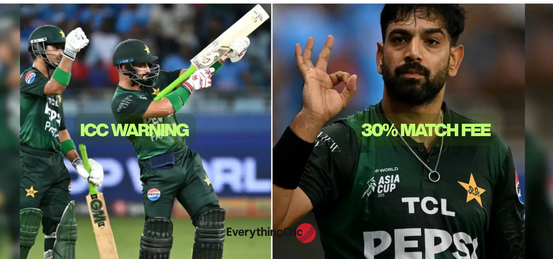 ICC Fines Haris Rauf 30% Fee, Warns Farhan Over Provocative Gestures