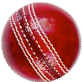 Everythingcric.com Logo Red Cricket Ball