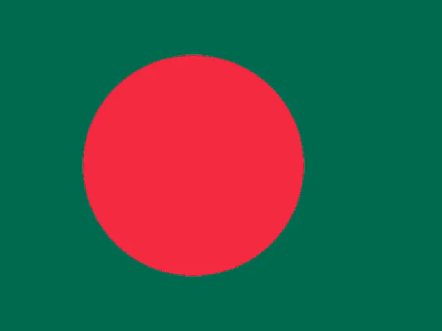 Bangladesh flag (round)