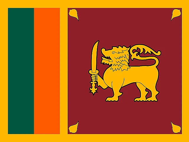 Sri Lanka flag (round)